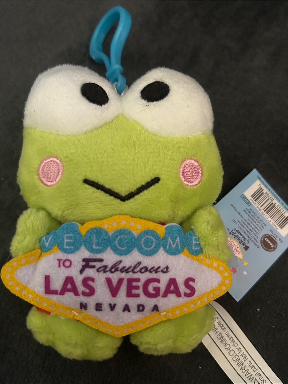 Sanrio ABC Store Keroppi plush 4 w/ strap - las vegas Exclusive Edition